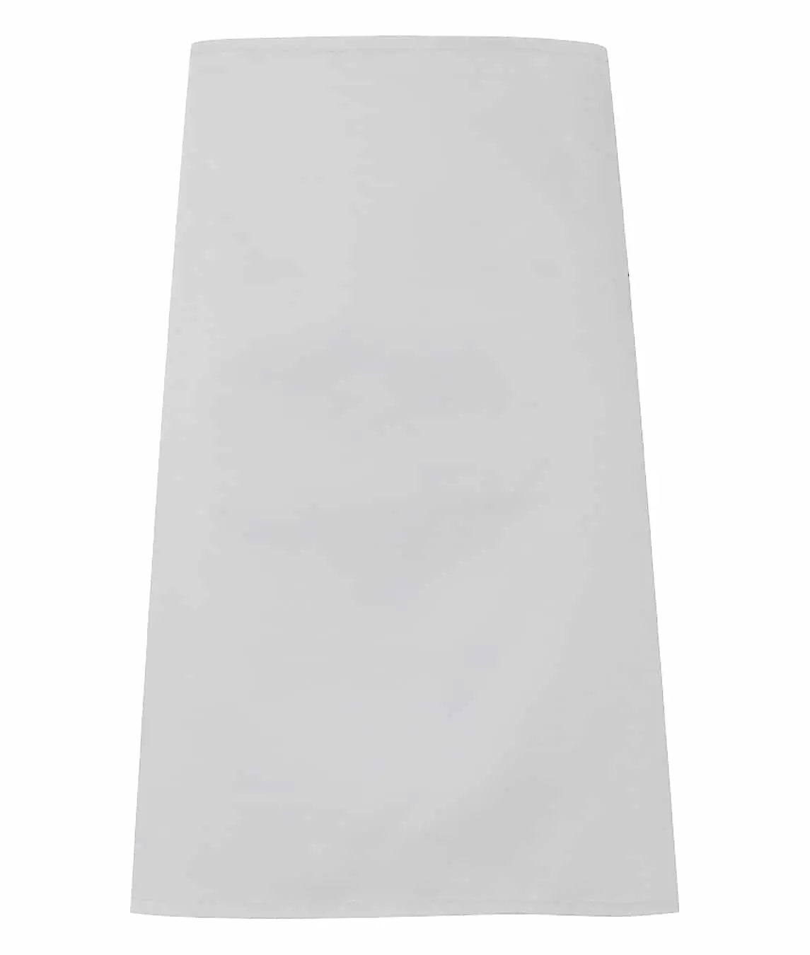 Knee Apron: Unisex Plain Knee Length KNEE APRON-CCAP2-WHITE