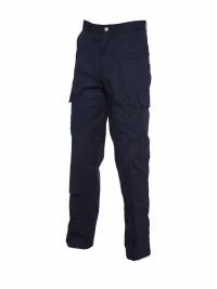 Uneek Cargo Trouser with Knee Pad Pockets - Navy, Front