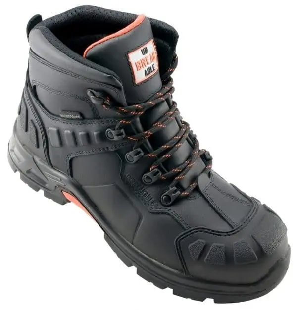 133-U112 Unbreakable Hurricane S3 Black Waterproof Leather Composite Safety Boot