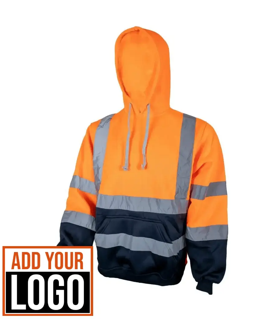 133-U300 Unbreakable Sherman Orange/Navy Hi-Visibility Hoodie GORT