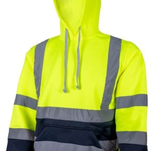 133-U302 Unbreakable Shermand Yellow/Navy Hi-Visibility Hoodie