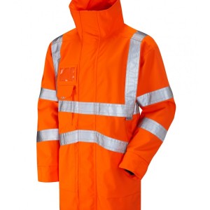 Leo Workwear Clovelly ISO 20471 Cl 3 Breathable Executive Anorak