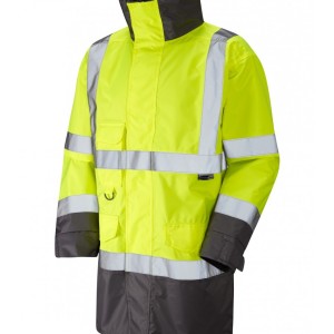 Leo Workwear Torridge ISO 20471 Cl 3 Breathable Lightweight Anorak