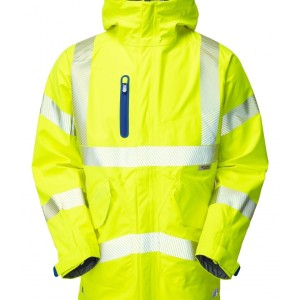 Leo Workwear Marisco ISO 20471 Cl 3 High Performance Waterproof Anorak