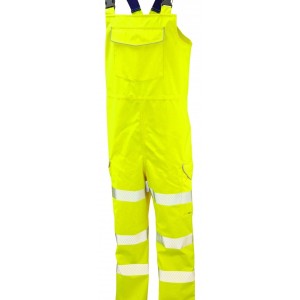 Leo Workwear Northam ISO 20471 Cl 2 Ecoviz 10K Breathable Bib & Brace