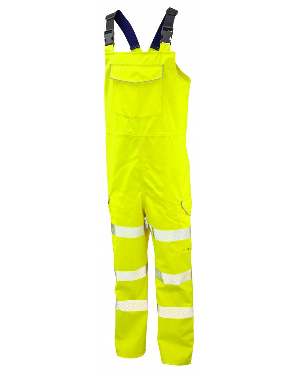 Leo Workwear Northam ISO 20471 Cl 2 Ecoviz 10K Breathable Bib & Brace