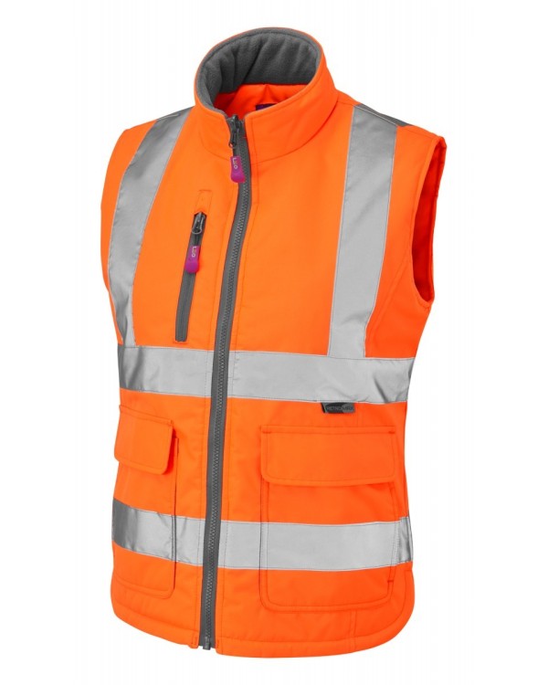 Leo Workwear Sandymere ISO 20471 Cl 1 Women's Bodywarmer