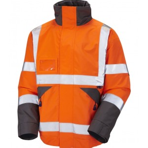 Leo Workwear Bickington ISO 20471 Cl 3 Superior Bomber Jacket