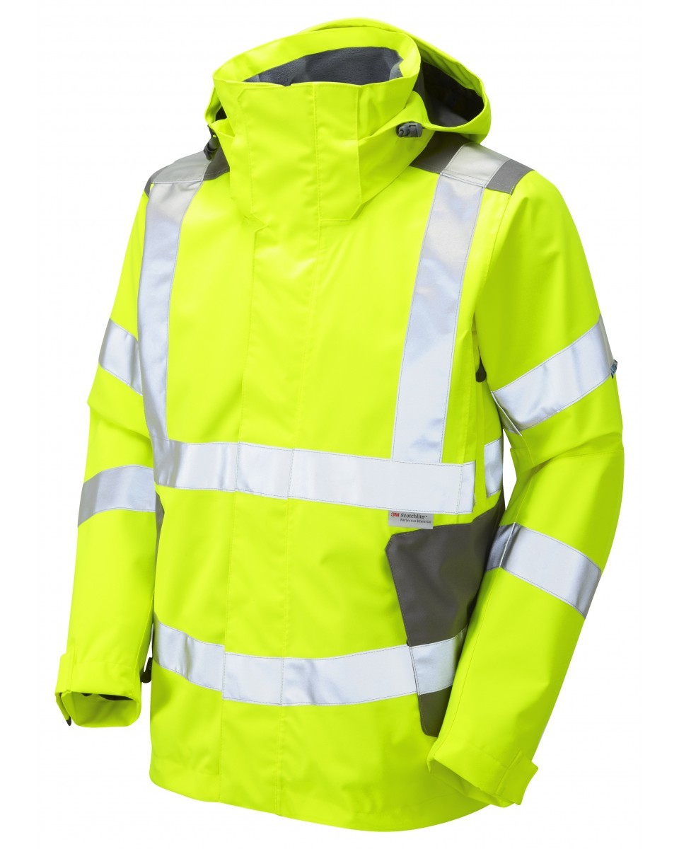 Leo Workwear Exmoor ISO 20471 Cl 3 Breathable Jacket