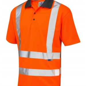 Leo Workwear Rockham ISO 20471 Cl 2 Coolviz Polo Shirt (Ecoviz)