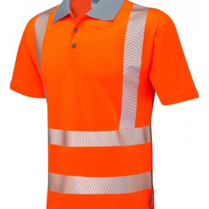 Leo Workwear Woolacombe ISO 20471 Cl 2 Coolviz Plus Polo Shirt