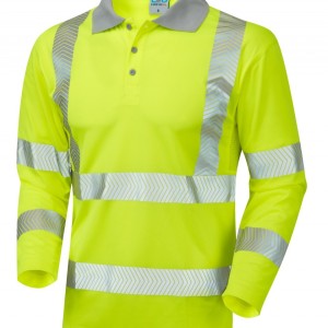 Leo Workwear Barricane ISO 20471 Cl 3 Coolviz Plus Sleeved Polo Shirt