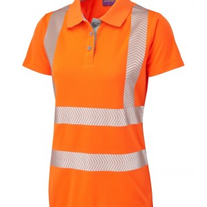 Leo Workwear Pippacott ISO 20471 Cl 2 Coolviz Plus Women's Polo Shirt