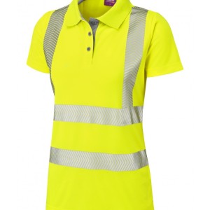 Leo Workwear Pippacott ISO 20471 Cl 2 Coolviz Plus Women's Polo Shirt