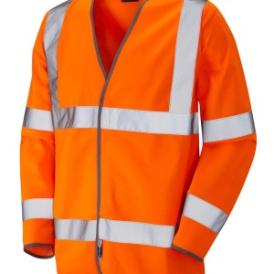 Leo Workwear Shirwell ISO 20471 Cl 3 Sleeved Waistcoat