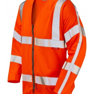 Leo Workwear Merton ISO 20471 Cl 3 Lfs Sleeved Zip Waistcoat (En 14116)