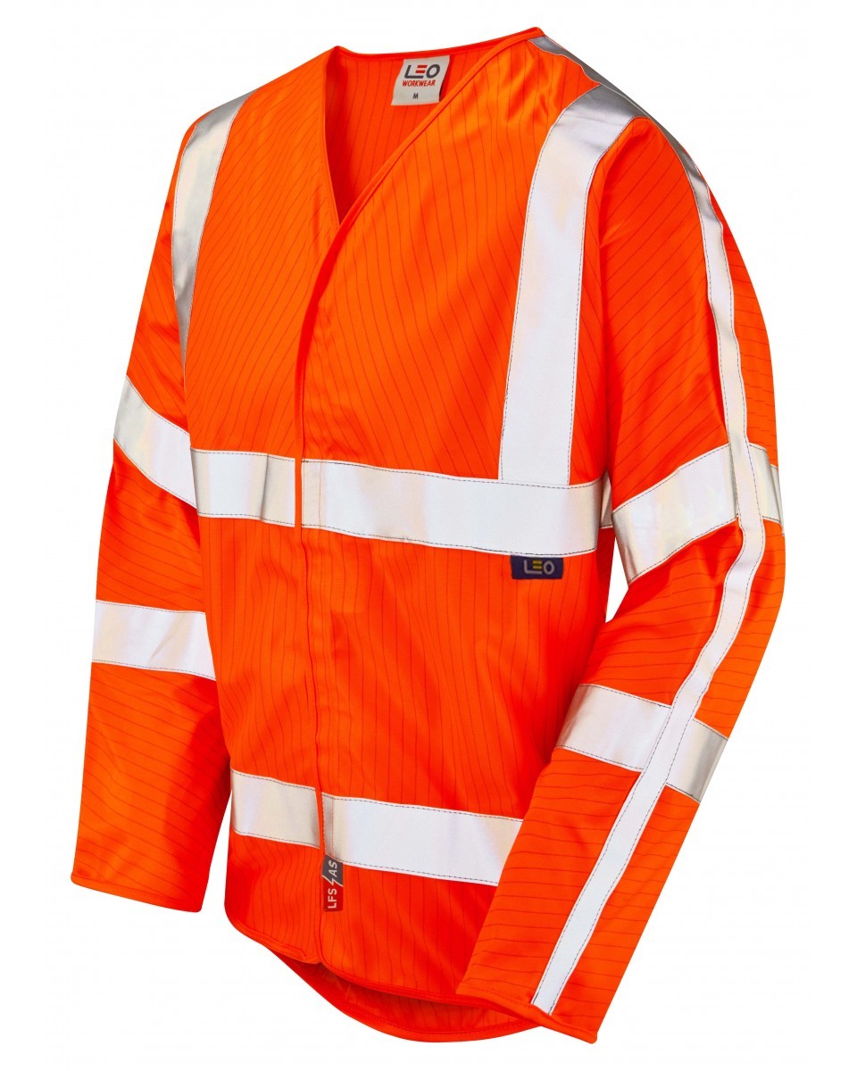 Leo Workwear Meshaw ISO 20471 Cl 3 Lfs Sleeved (En 14116/En 1149)