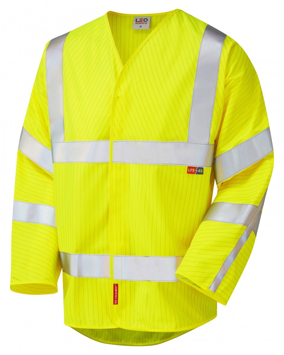 Leo Workwear Meshaw ISO 20471 Cl 3 Lfs Sleeved (En 14116/En 1149)