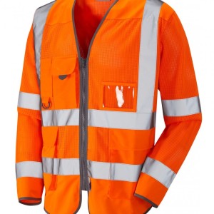 Leo Workwear Burrington ISO 20471 Cl 3 Coolviz Superior Sleeved Waistcoat