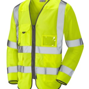 Leo Workwear Burrington ISO 20471 Cl 3 Coolviz Superior Sleeved Waistcoat