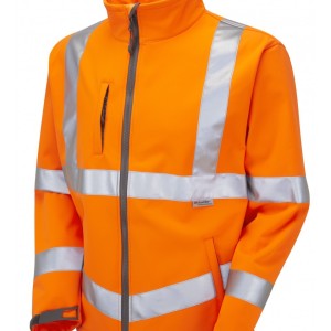 Leo Workwear Buckland ISO 20471 Cl 3 Softshell Jacket