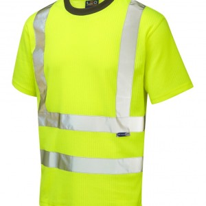 Leo Workwear Newport ISO 20471 Cl 2 Comfort T-Shirt