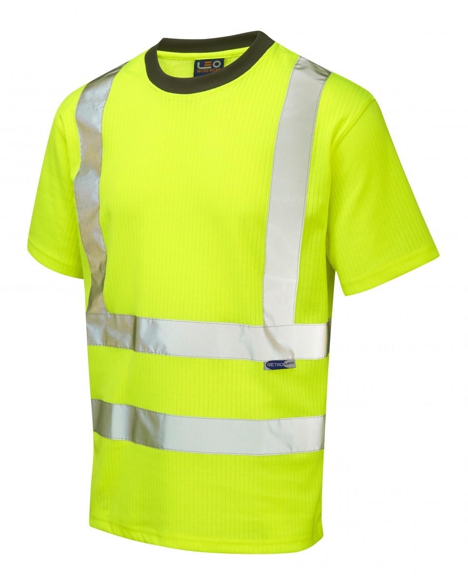 Leo Workwear Newport ISO 20471 Cl 2 Comfort T-Shirt