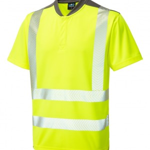 Leo Workwear Putsborough ISO 20471 Cl 2 Performance T-Shirt