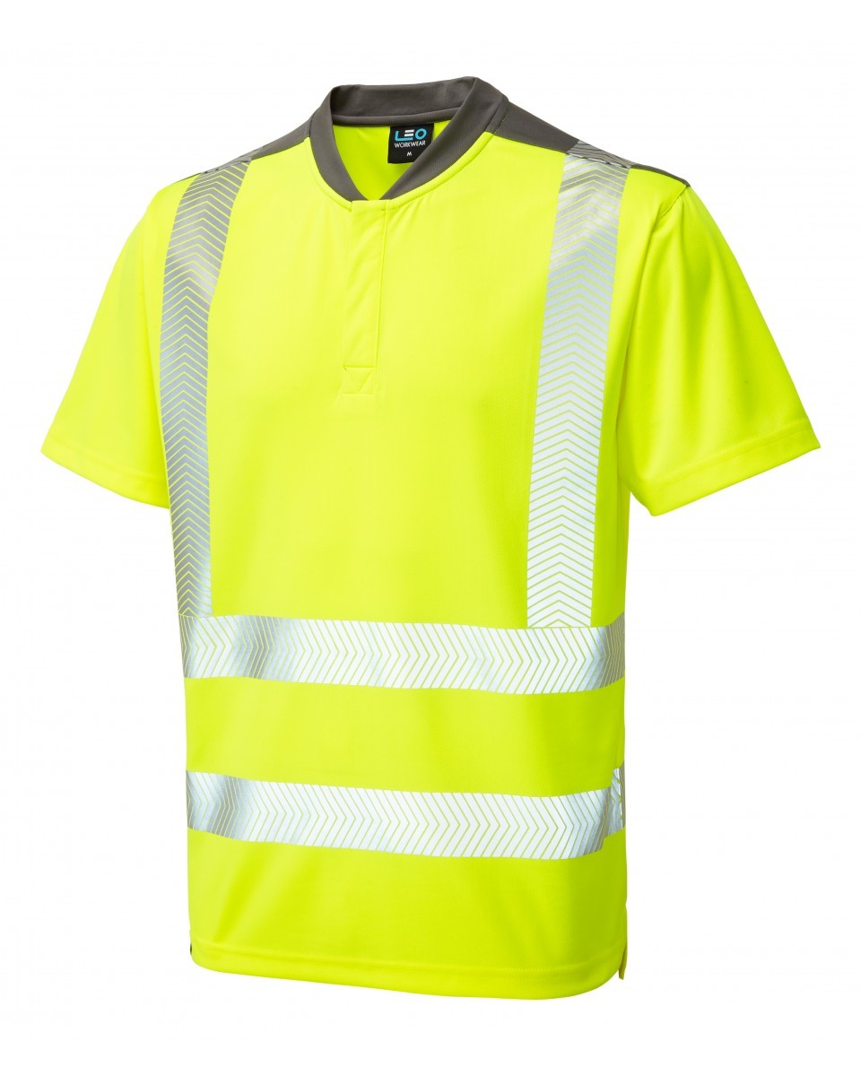 Leo Workwear Putsborough ISO 20471 Cl 2 Performance T-Shirt