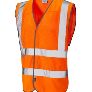 Leo Workwear Arlington ISO 20471 Cl 2 Coolviz Waistcoat