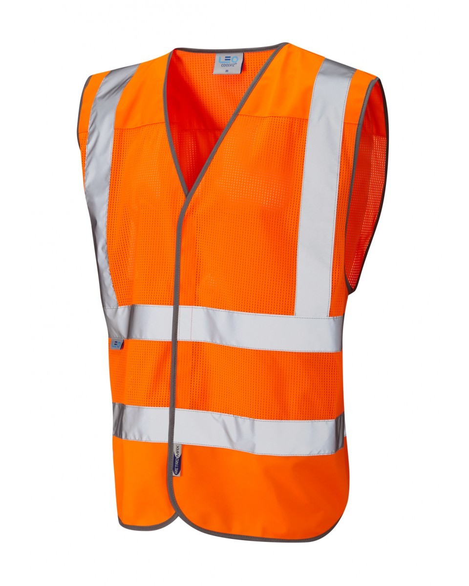 Leo Workwear Arlington ISO 20471 Cl 2 Coolviz Waistcoat