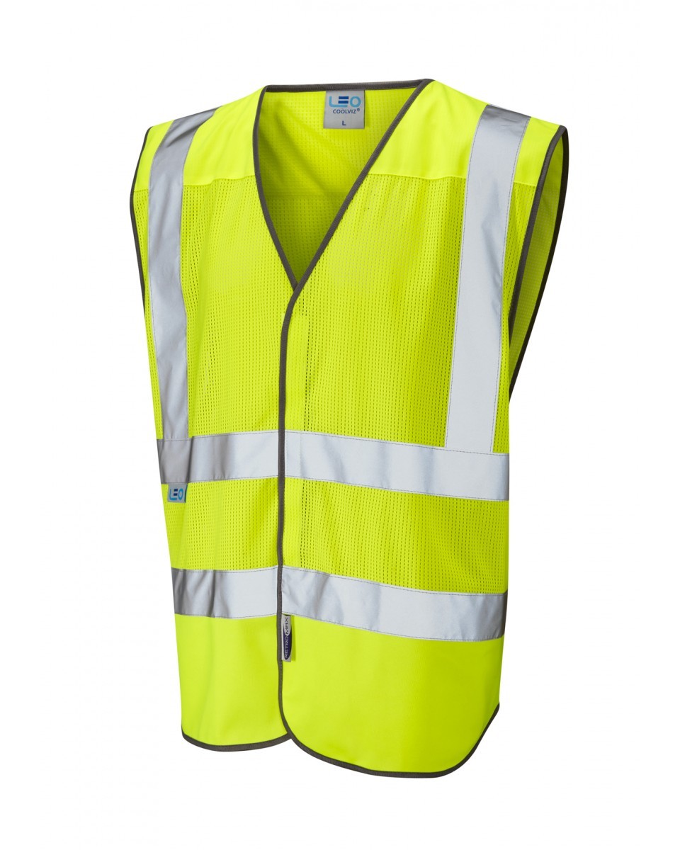 Leo Workwear Arlington ISO 20471 Cl 2 Coolviz Waistcoat