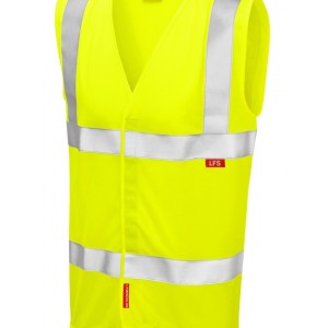 Leo Workwear Milford ISO 20471 Cl 2 Lfs Waistcoat (En 14116)