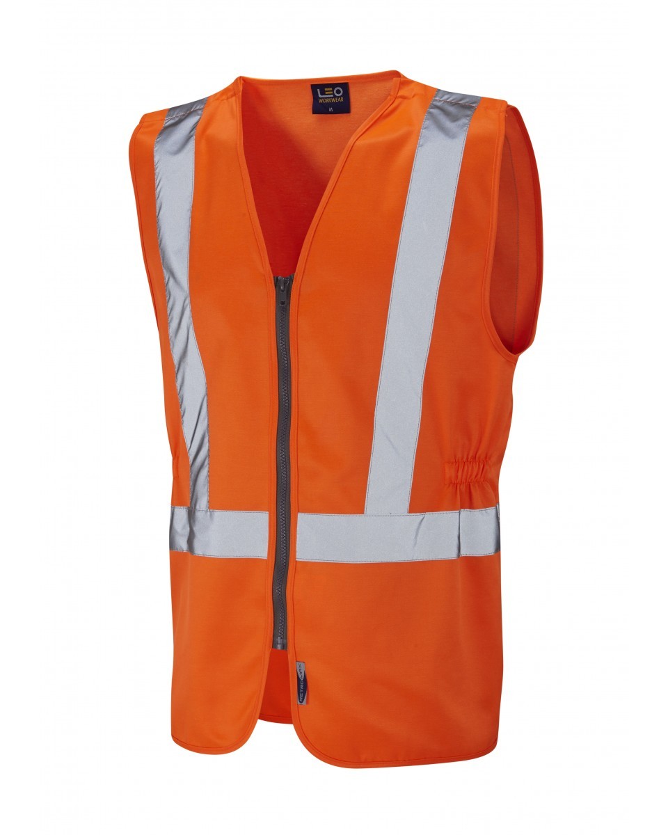 Leo Workwear Copplestone ISO 20471 Cl 2 Railway Plus Waistcoat