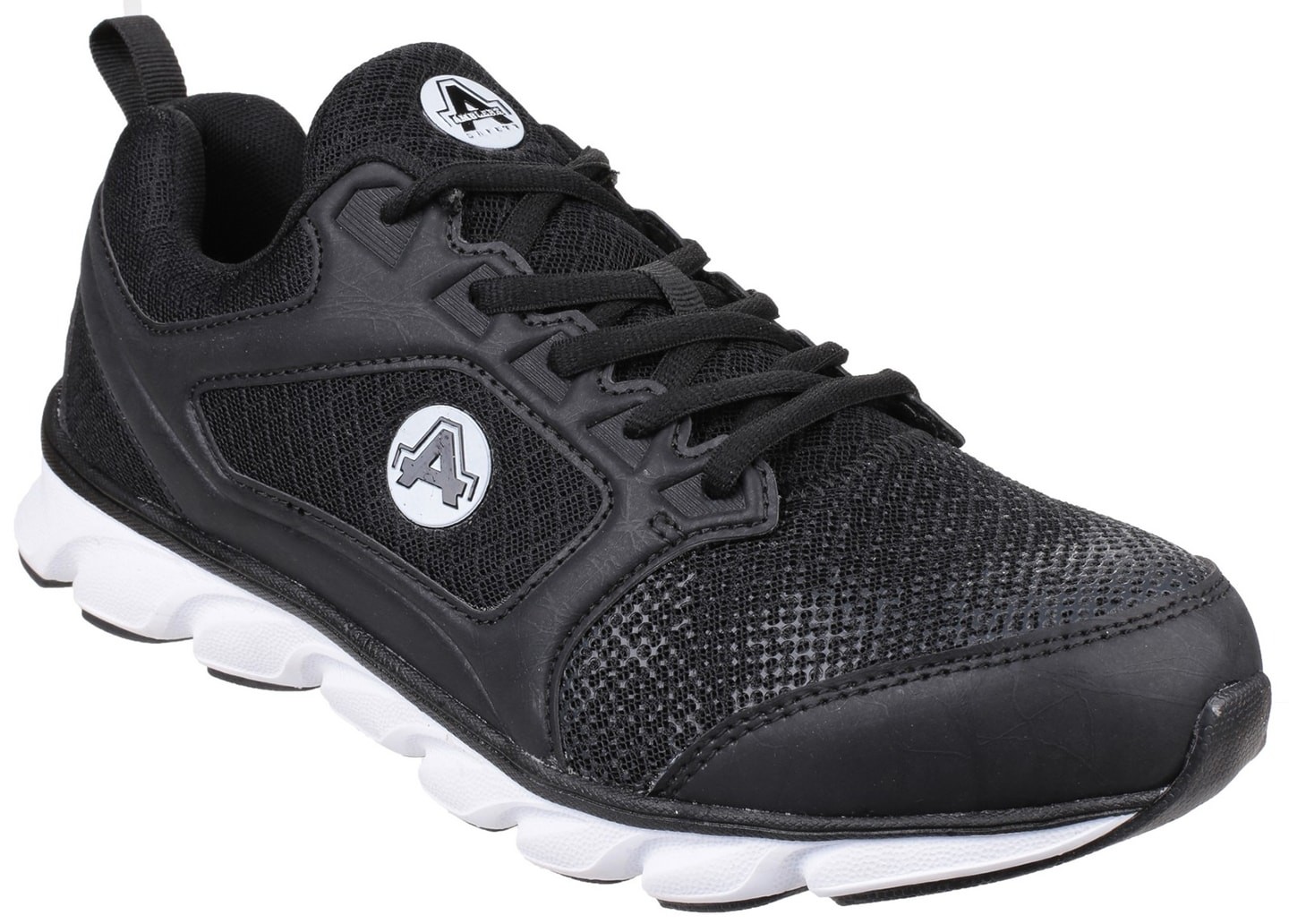 AS707 Lightweight Non Leather Black Safety Trainer