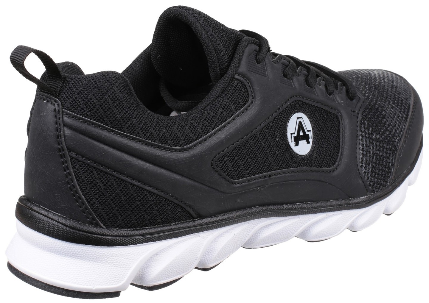 AS707 Lightweight Non Leather Black Safety Trainer