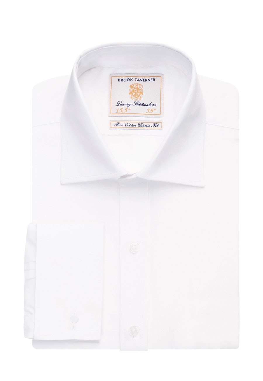 Men's Brook Taverner Chester Classic Fit Shirt Cotton Poplin