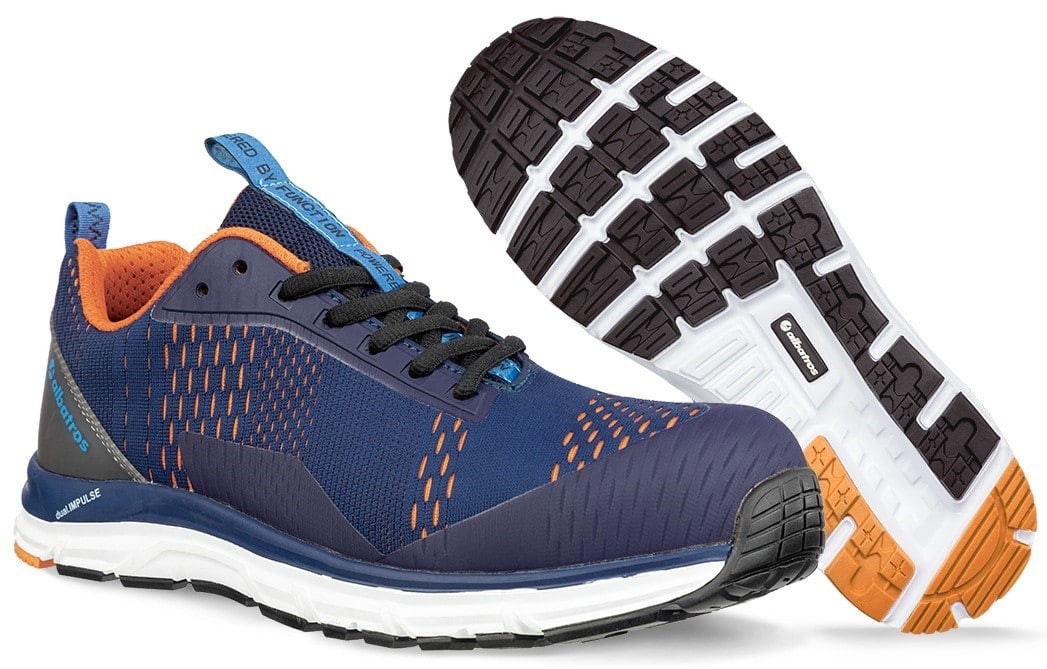 Albatros Impulse Blue Orange Low Safety Trainers