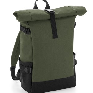 BagBase Block Roll-Top Backpack