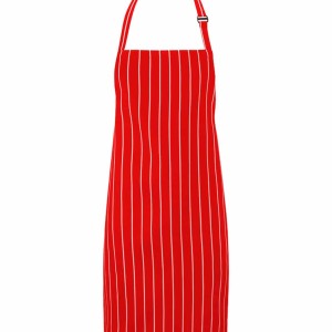 Bib Apron: Unisex Striped Apron