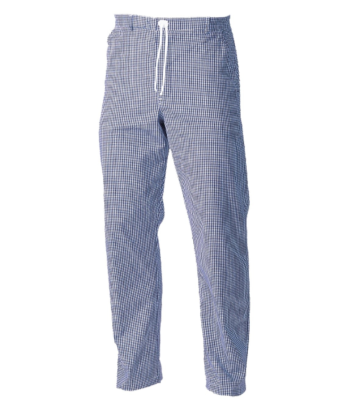 Chef's Trousers: Unisex Blue Check