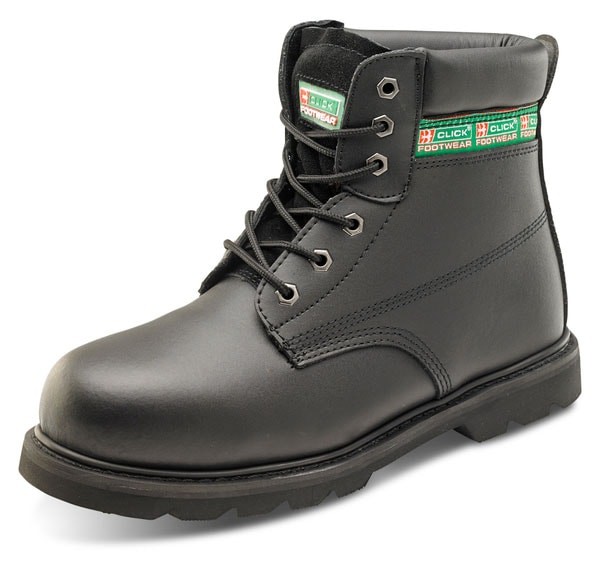 Click Goodyear Welted Black 6 Inch Boot