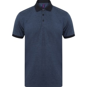 Henbury Contrast Tri-Blend Jersey Polo Shirt