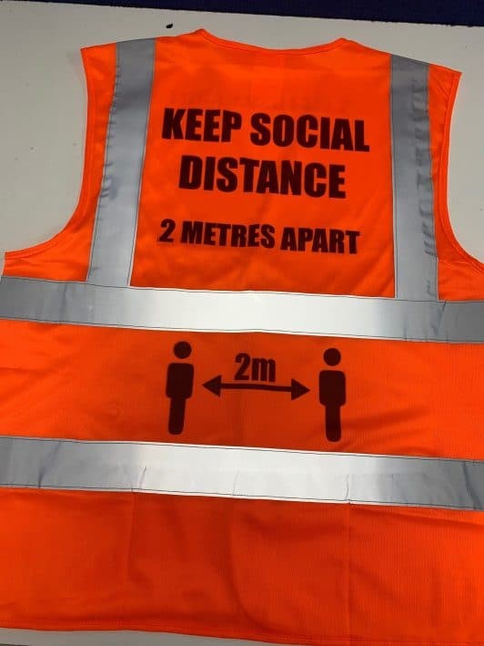 Social Distancing High Visibility Waistcoat 2M