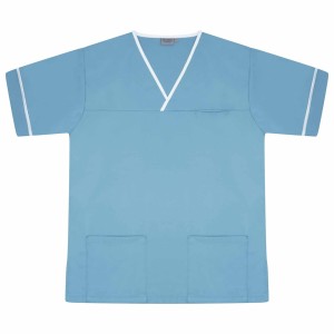 Scrub Tunic With Trim