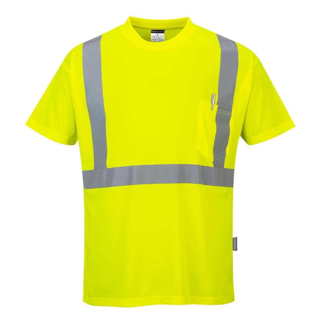 Portwest Hi-Vis Pocket T-Shirt