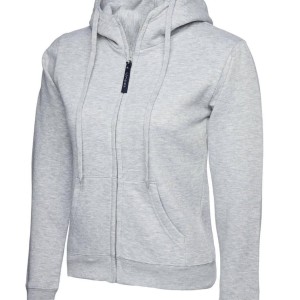 Uneek Ladies Classic Full Zip Hooded Sweatshirt