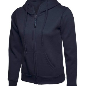 Uneek Ladies Classic Full Zip Hooded Sweatshirt