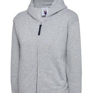 Uneek Childrens Classic Full Zip Hooded Sweatshirt