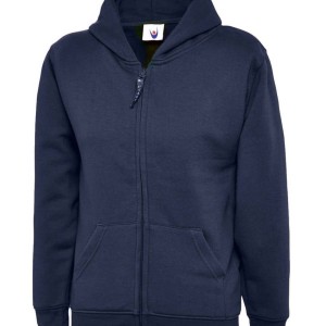 Uneek Childrens Classic Full Zip Hooded Sweatshirt